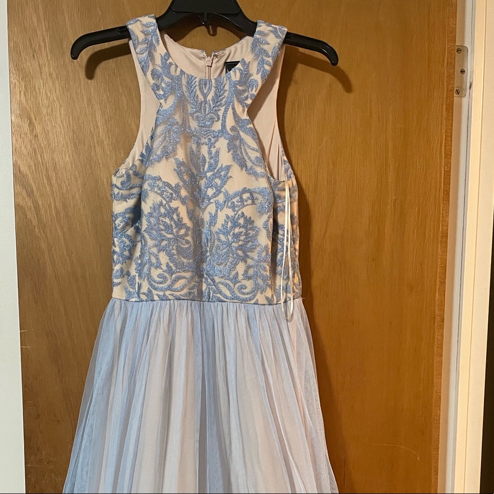 Baby Blue haulter dress